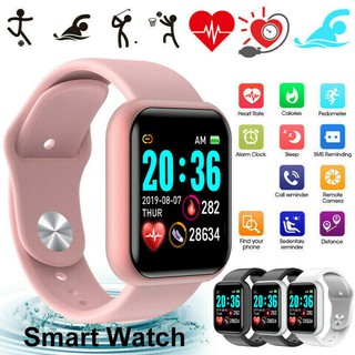 smartwatch Y68 Relógio Smart À Prova D 'Água Com Rastreador De Frequência Cardíaca Para Ios / Android