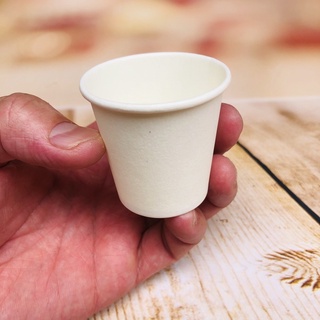 50 copo de café 60 ml branco de papel biodegradável
