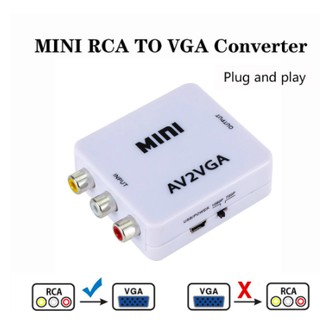 Mini Adaptador Conversor De Av Para Vga - Av2vga (4)