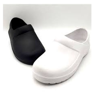 Sapato Babuche Fechado Enfermagem Unissex Profissional Uniforme Varias Área Branco Preto