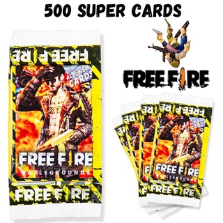 CARTINHAS/CARDS 125 PACOTINHOS COM 500 UNIDADES FREE FIRE