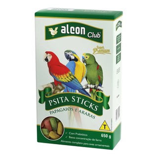 Alcon Club Psita Sticks 650g Alimento Pássaros para Papagaios, Araras e outros psitacídeos