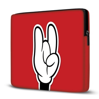 Capa para Notebook, Pasta Notebook, Case Notebook em Neoprene - Mickey Mão