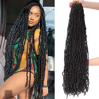 36 Inch New Faux Dreadlocks Locs For Natural Soft Crochet Braids Pre Looped Synthetic Hair