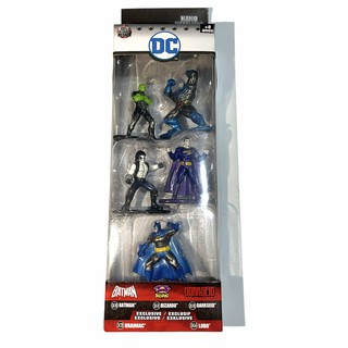 Nano Metalfigs - DC Comics - Batman (Pack B) - Pack com 5 Personagens - com 2 PERSONAGENS EXCLUSIVOS - 100% Die Cast Metal - Jada Toys / DTC Toys