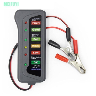 (Meifuyi) Alternador Digital De Alternador De Bateria Com 12v / 6 Luzes Led / Ferramenta De Diagnóstico
