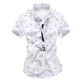 Camisa Masculina casual De Mangas Curtas Com Estampa floral Para Masculino (6)