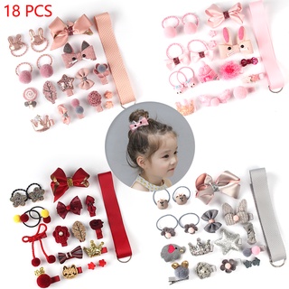 Conjunto de acessórios para o cabelo infantil coreano de 18 peças (3)