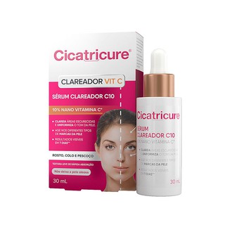 Cicatricure clareador Vitamina C serum olheira rosto facial não deixa pele oleosa
