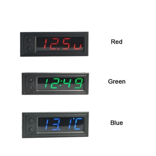 (Enterega em-24 horas) Termômetro + Voltímetro + Relógio 12V 3em1 Para Carro/Veículo Com Display Digital LED (9)
