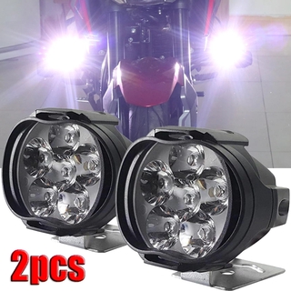 2 Pcs 6 Led Motos Farol / Moto Trabalho Luz / Super Brilhante Nevoeiro Da Lâmpada / Iluminação Auxiliar Refletores Veículo Lâmpada Acessórios Do Carro
