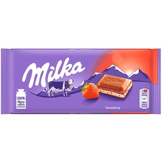 Milka - Strawberry 100g - Barra de Chocolate Importado