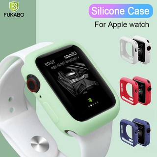 Capa Case Bumper ABERTA De Silicone Colorido Para Apple Watch Apple Watch, 1/2/3/4/5/6 IWO 8, 9, 10, 11, 12, 13, AK76, HW16, W26, W34 MAX, T55, W46, W66 (1)