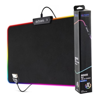 Mouse Pad com Borda de LED RGB 7cores 25cm x 35cm x 4mm