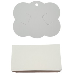 Embalagem Para Laços KIT com 100 Papeleta de faixas de Meia de Seda + 100 Tag Nuvem (1)