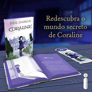 Livro - Coraline - Capa Dura (Novo - Lacrado) Neil Gaiman - Com Marcador de Páginas Especial