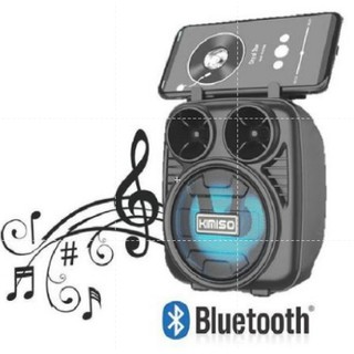 Kenux Caixa de Som 8w Bluetooth Portátil com cartão SD Rádio FM Pen Drive Kimiso