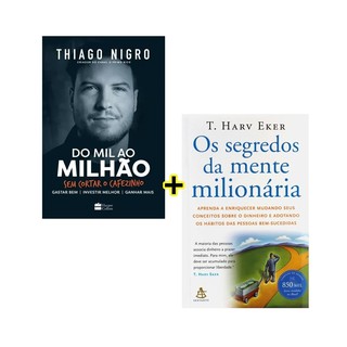 Livros Do Mil Ao Milhão Thiago Nigro + Os Segredos Da Mente Milionária - Novo e Lacrado (1)
