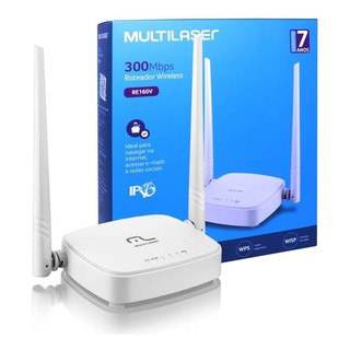 Roteador Wifi Wireless 300 Mbps 2 Antenas Multilaser Re160v