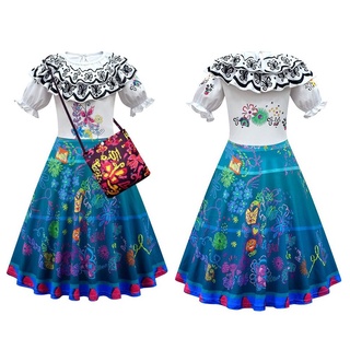 Encanto Mirabel Madrigal Cosplay Disfraz de niña disfraces para carnaval Halloween princesa vestido