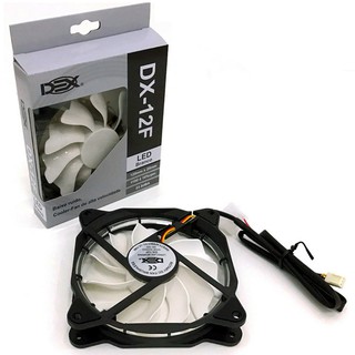 Cooler Fan Led 120x120x25 Ventoinha para Gabinete PC Desktop Computador 12cm 120mm Dex DX12F Branco (1)