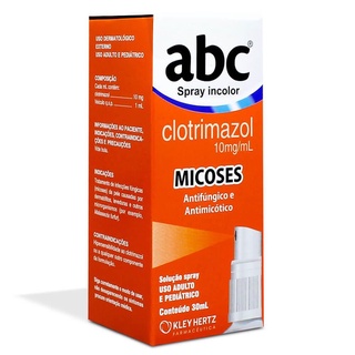 ABC Spray Para Micoses 30ml Antifugico e Antimicotico Incolor