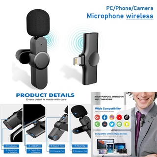 Microfone K8 Portátil Mini De Lapela Sem Fio Para iPhone E Android/Celular/Transmissão Ao Vivo
