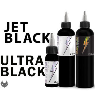 TINTA DE TATUAGEM PRETO JET BLACK/ULTRA LINER BLACK -30ml/ 240ml EASY GLOW