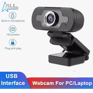 Mais Vendido Full Hd 1080p Webcam Microfone Visão 360º Computador Câmera