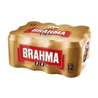 Cerveja Brahma Zero Lata - 350ml - Pack Com 12 Unidades