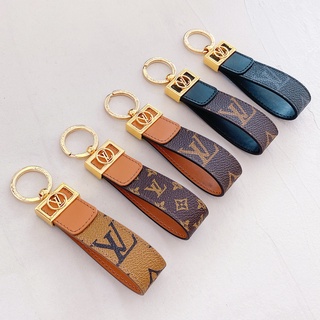 LV DAUPHINE PU Leather Keychain Ring Car Keyring Finger Phone Straps no box