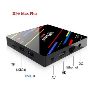 TV Box H96 Max Plus com Android 9 0/Quad Core / TV Box RK3328 com Wi-Fi de 2 4G/5Ghz / Sistema de TV Box (2)
