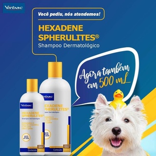 Hexadene Shampoo para Cães e Gatos - Virbac -500 mL
