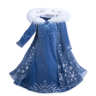 WFRV Anna Elsa 2 Menina Princesa Vestido Snow Queen Halloween Cosplay Traje de Festa Crianças Natal Vestidos Roupas Infantis (8)