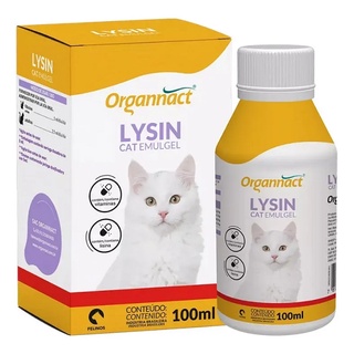Suplemento Lysin Cat Emulgel Organnact 100ml