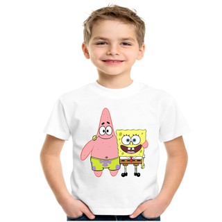 Camisa Camiseta bob esponja e patrick Personalizada desenho blusa Infantil juvenil (2)