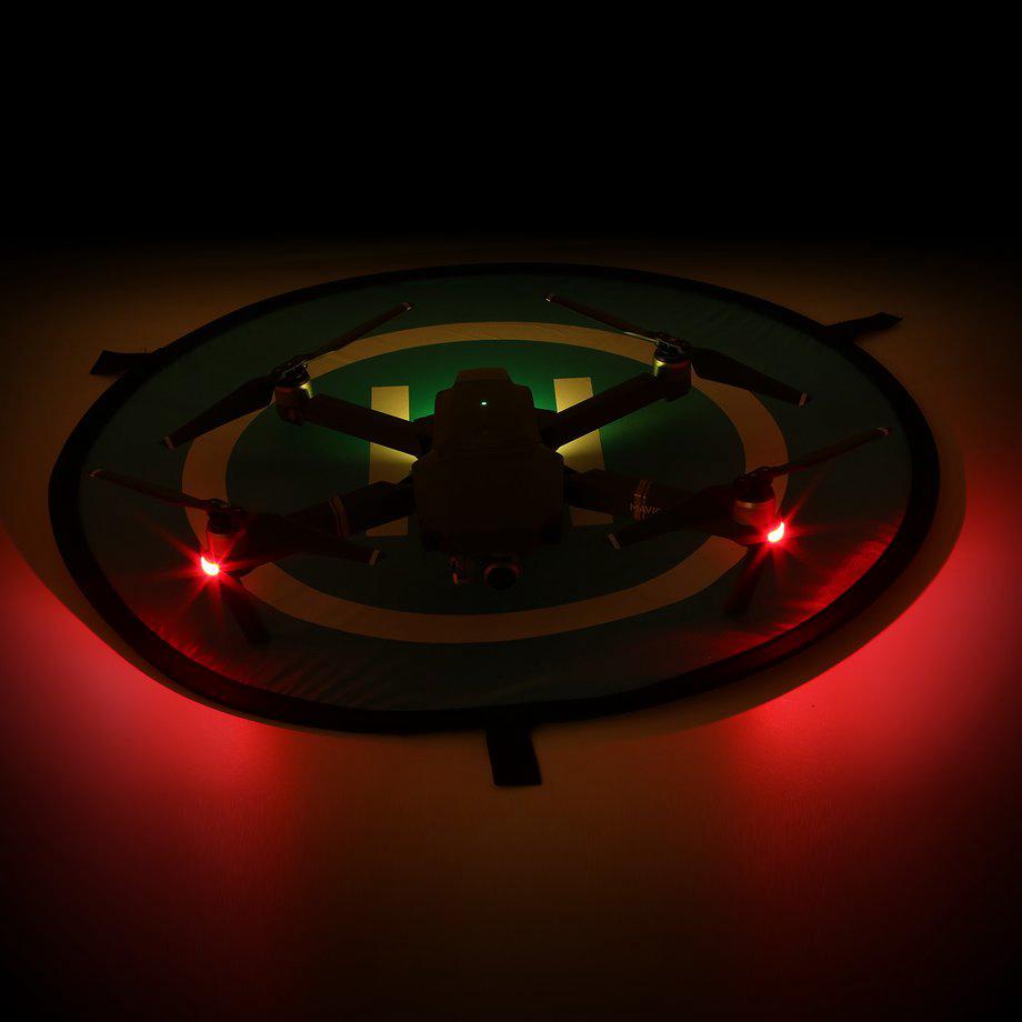 [115] 55cm Fast-fold Landing Pad Noctilucent Parking Apron For DJI Mavic Spark Drone (2)