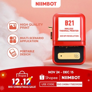 Niimbot B21 Label Printer Handheld Portable Bluetooth Thermal Printing (1)