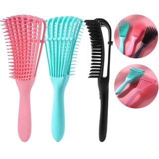 Pente De Cabelo Desembaraça Ar Escova para cabelo cacheados e crespos escova tipo polvo de Massagem Define Cachos - ESCP001 (6)