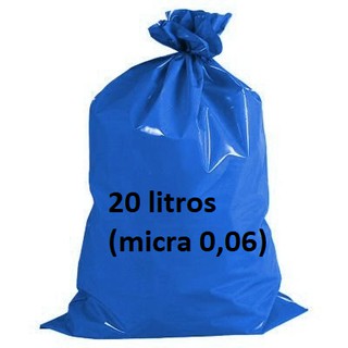 Sacos De Lixo reciclável 20 litros 100 Unidades para coleta seletiva cozinha e churrasqueira
