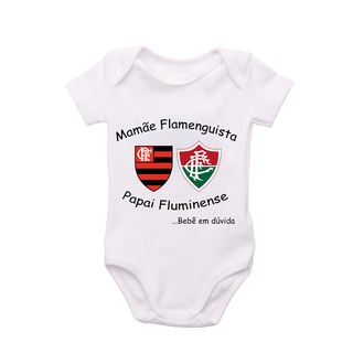 Body bebe personalizado Flamengo e Fluminense