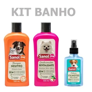 Combo - Banho Sanol Dog Shampoo + Colônia + Condicionador Grátis (7)