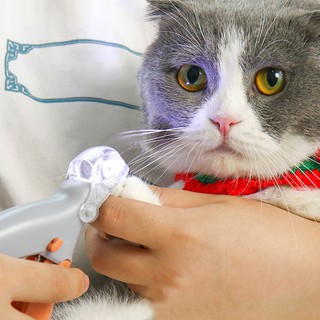 Profissional pet prego clipper tesoura pet cão gato unha toe garra clippers tesoura led luz aparador de unhas para animais de estimação supplie (8)