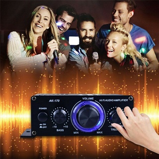 400W Amplificador De Áudio Digital Bluetooth Alta Qualidade Stereo Rádio Fm Microfone Para Carro Casa Qiqi