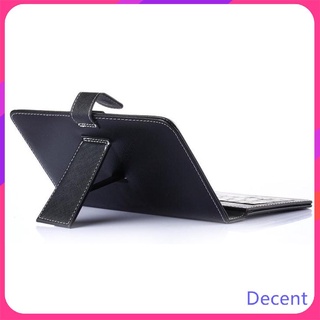 Capa de couro preto do teclado do tablet de 10,1 polegadas