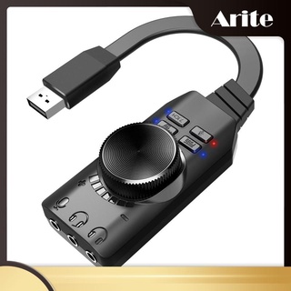 Controle De Volume Com Canal De Cartão USB 7.1 Para Windows E Mac PC PUBG