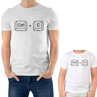 Kit Camisetas - Tal Pai, Tal Filho - CTRL + C CTRL + V - Presente para Pai - Presente Dia dos Pais