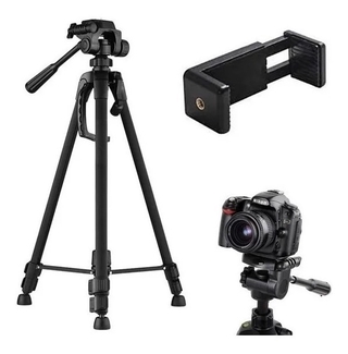 Tripe Para Camera Canon Nikon Profissional 1,50 + Suporte Celular T35 (1)
