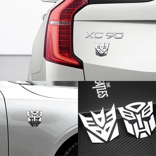 Emblema Transformers Autobot/Decepticons Adesivo Tunning Carro Pvc/ Liga de Aluminio/Cromado- Unitario