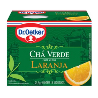 Chá Verde com Laranja 15 sachês - Dr. Oetker